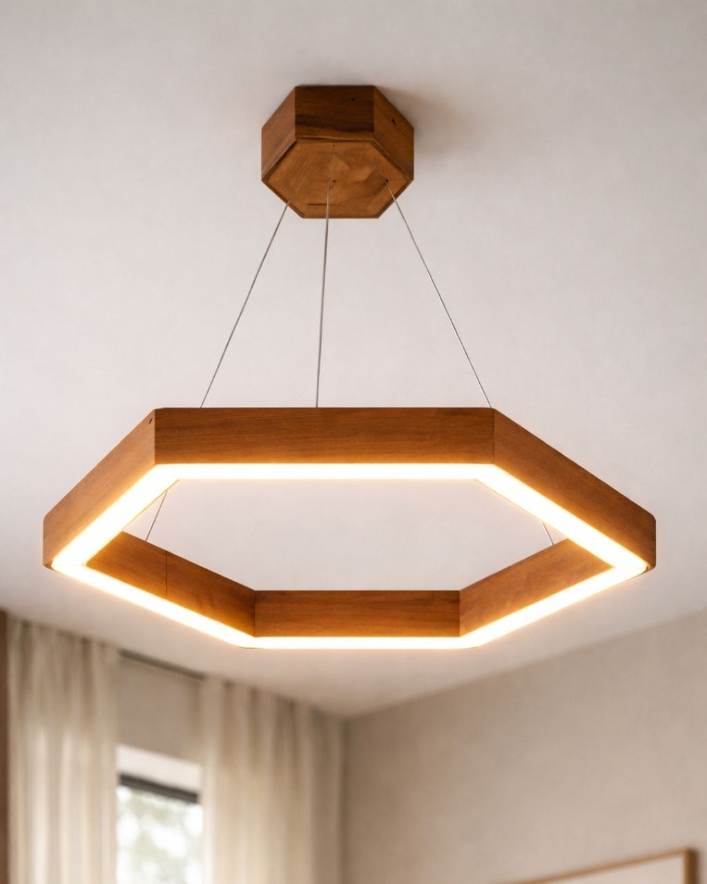 Шестикутний підвісний LED-світильник "Honey"