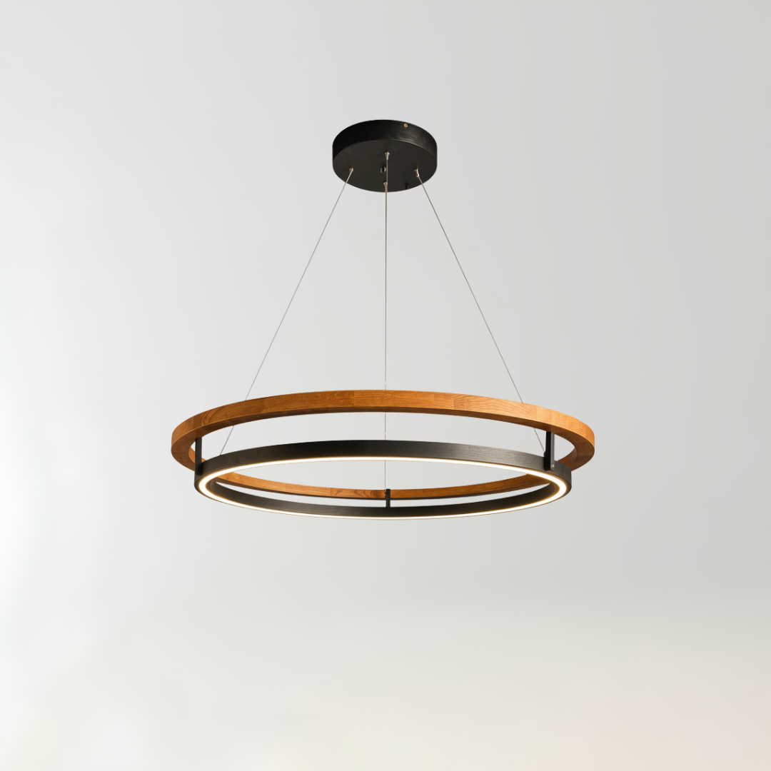 Hanging LED chandelier "Enso"