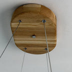 Solid Oak Pendant Light "Ellipse"