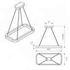 "Ellipse" LED pendant lamp