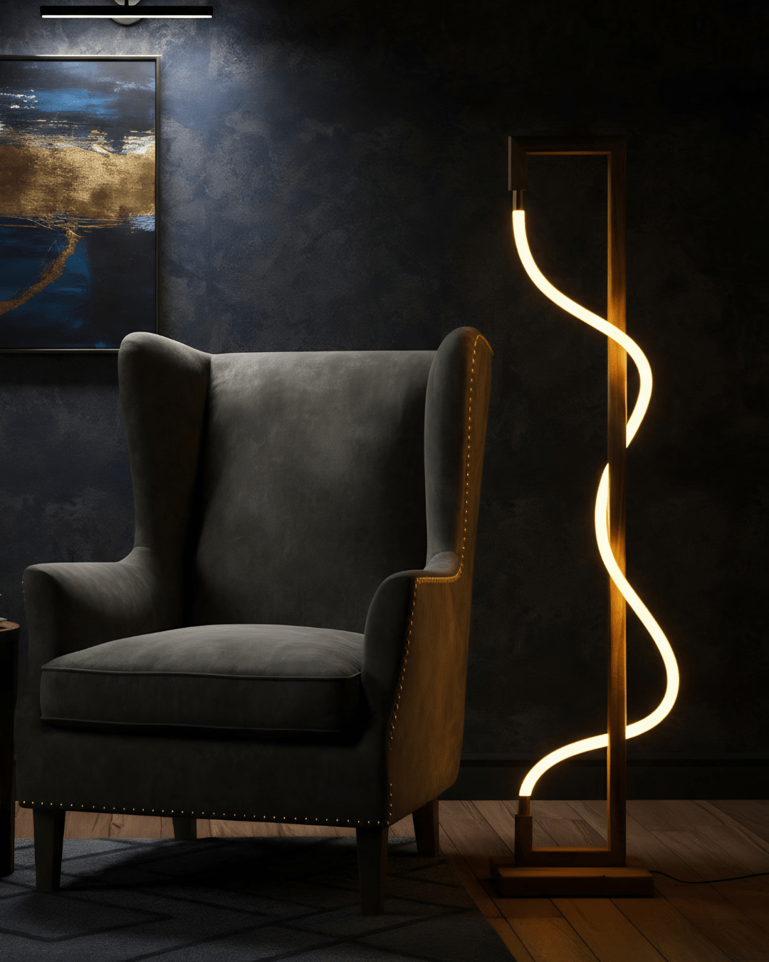 Floor lamp "Flame" - Light.wood