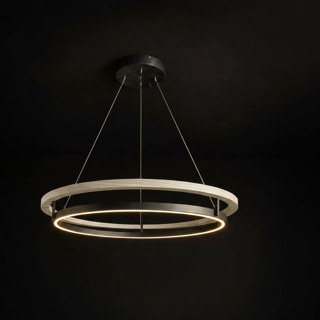 Hanging LED chandelier "Enso"