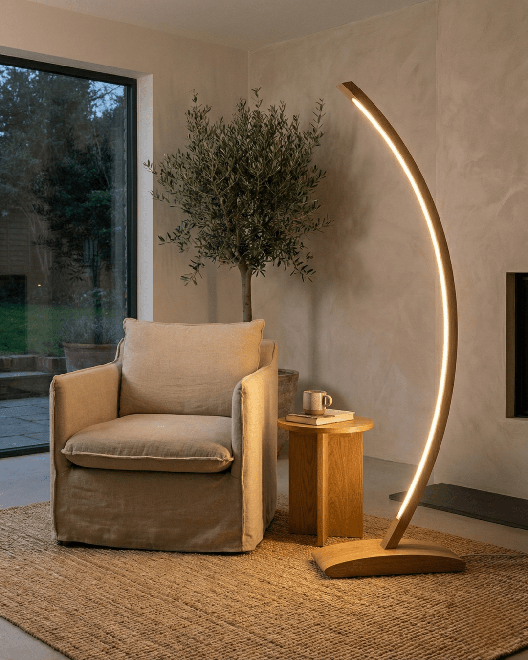 LED floor lamp "Crescent Moon" - Light.wood